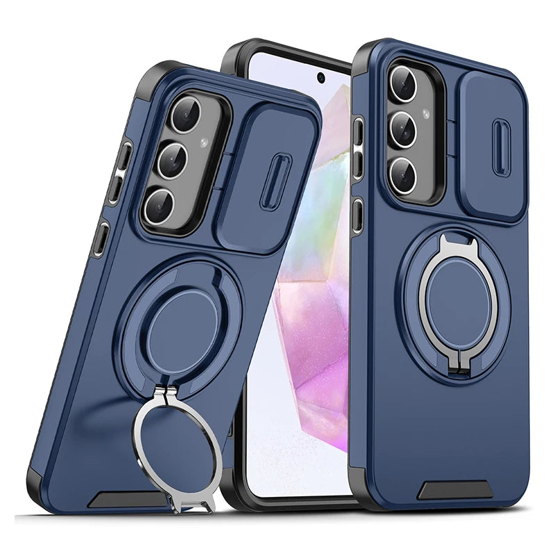 Galaxy Magnetic Armor Slide Camera Case