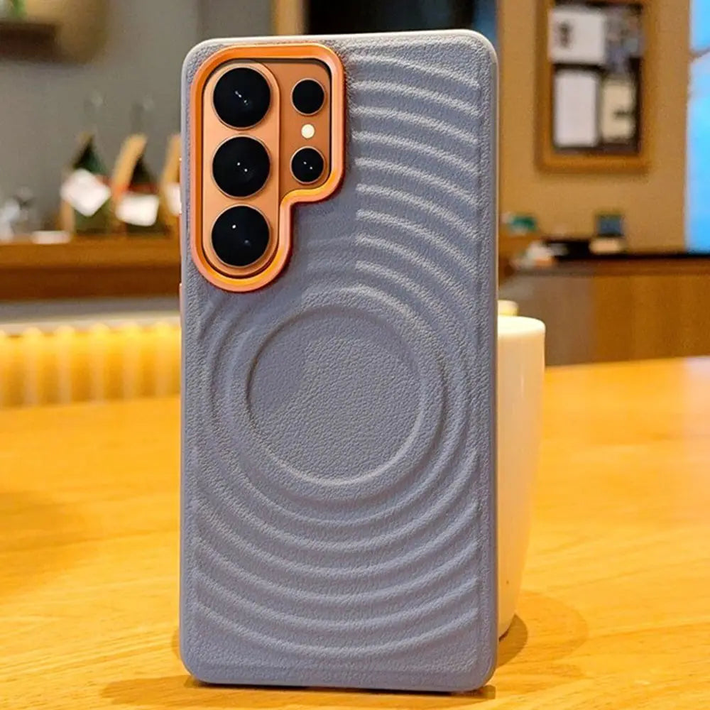 Galaxy Magnetic Ripple Leather Case