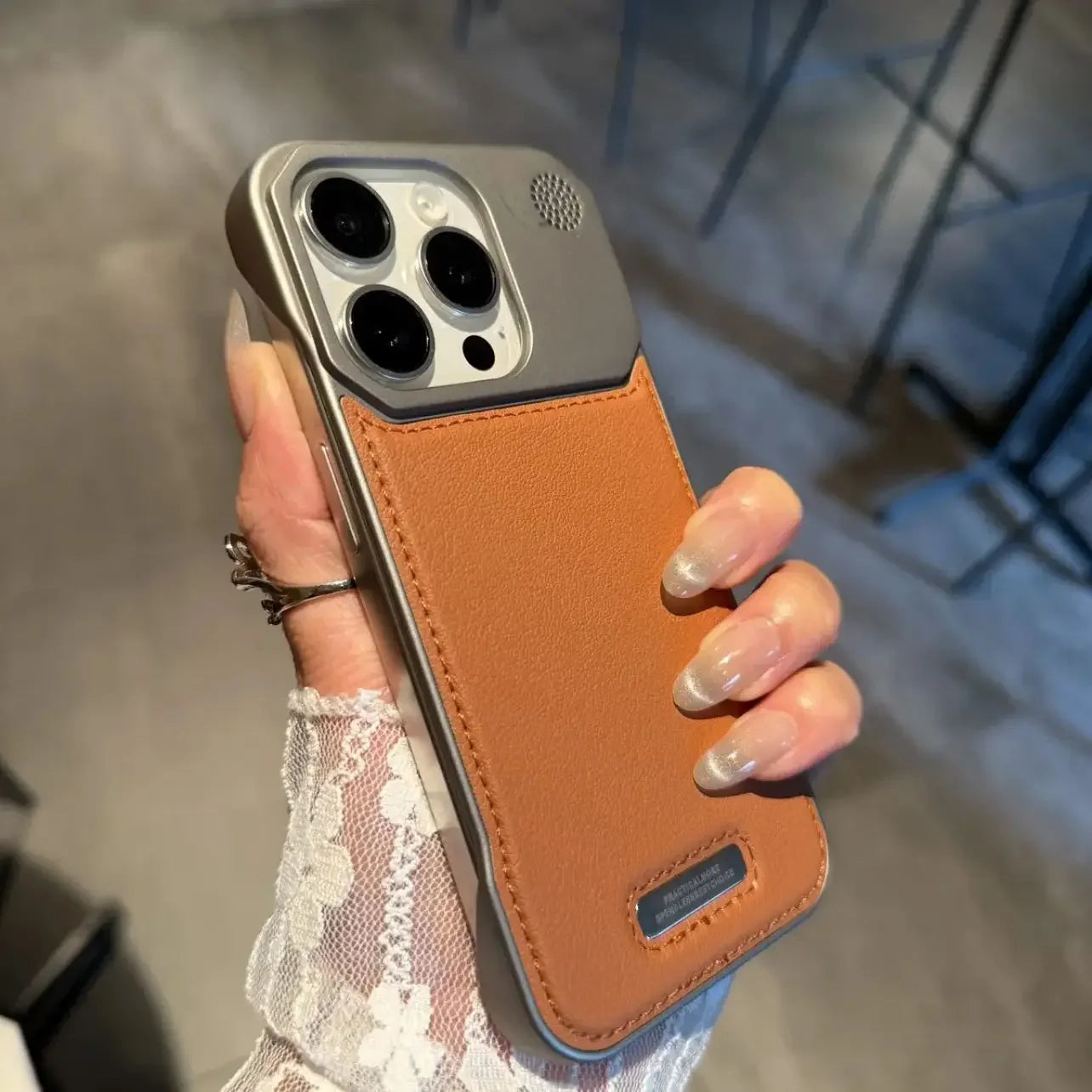 iPhone MagSafe Aromatherapy Leather Case