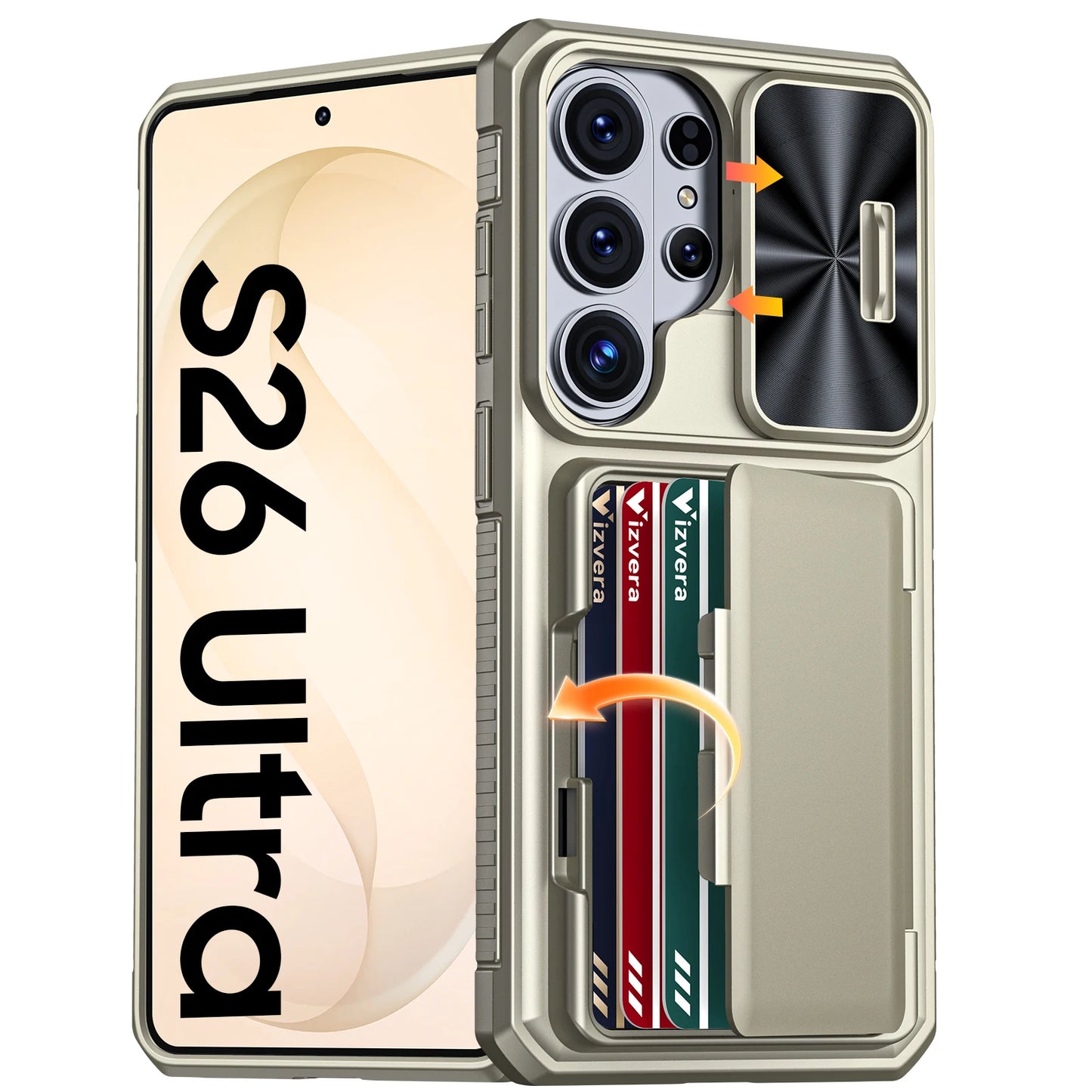 Galaxy Wallet Card Holder Kickstand Case