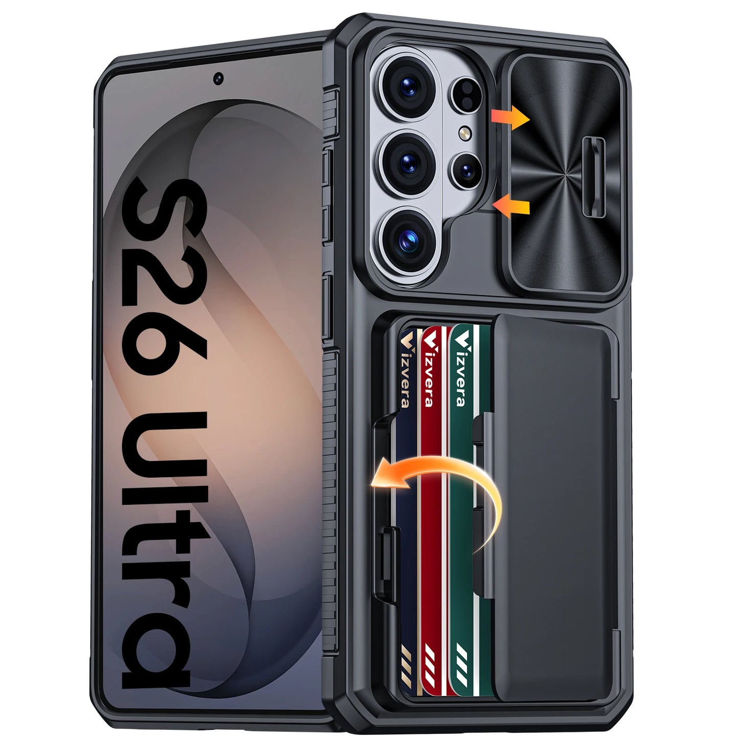 Galaxy Wallet Card Holder Kickstand Case