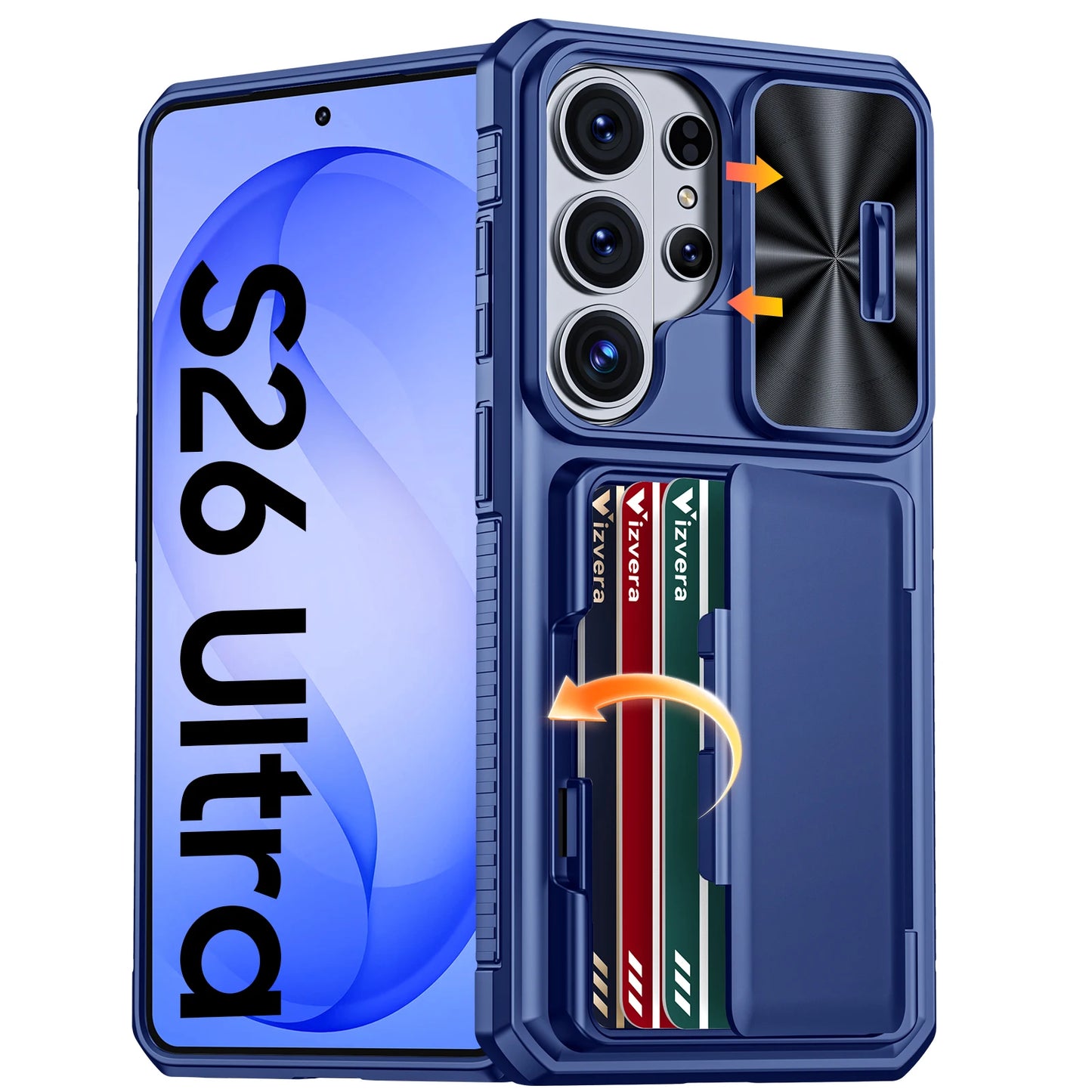 Galaxy Wallet Card Holder Kickstand Case