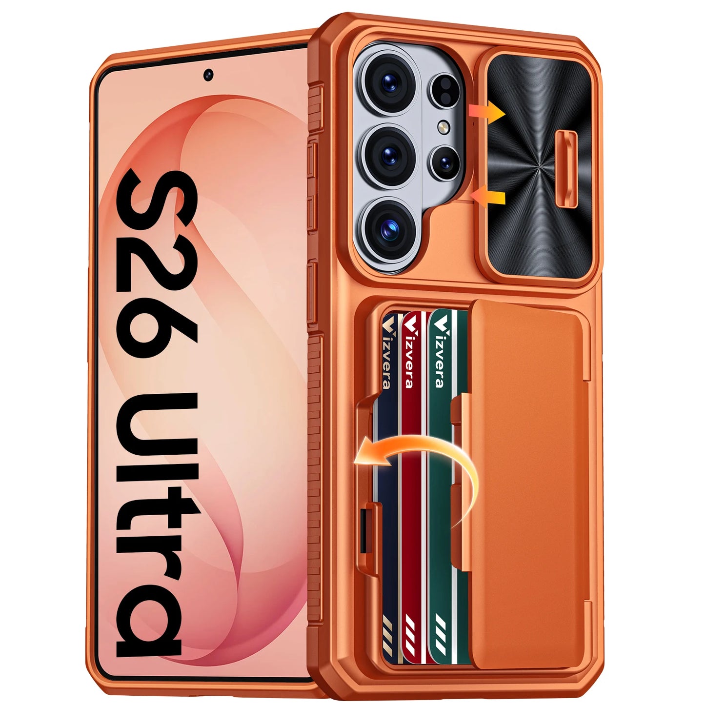Galaxy Wallet Card Holder Kickstand Case