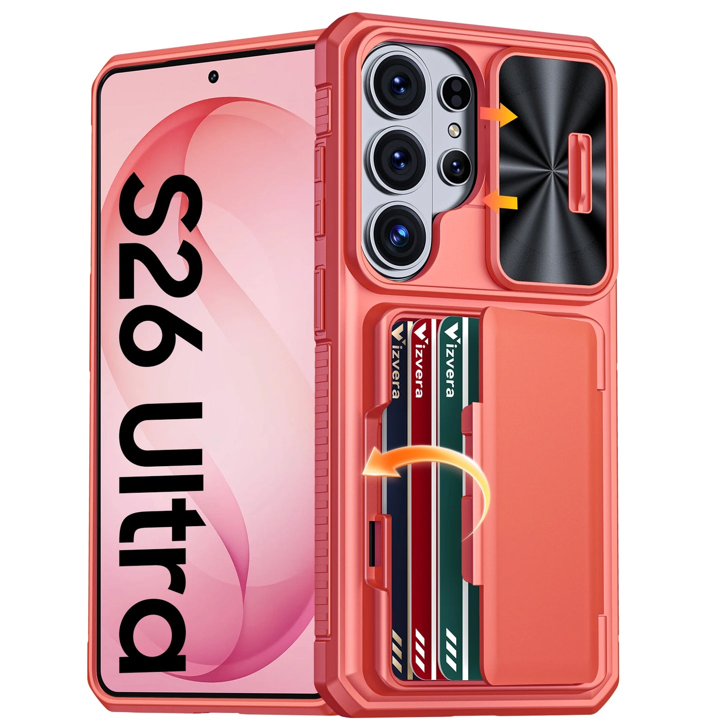 Galaxy Wallet Card Holder Kickstand Case