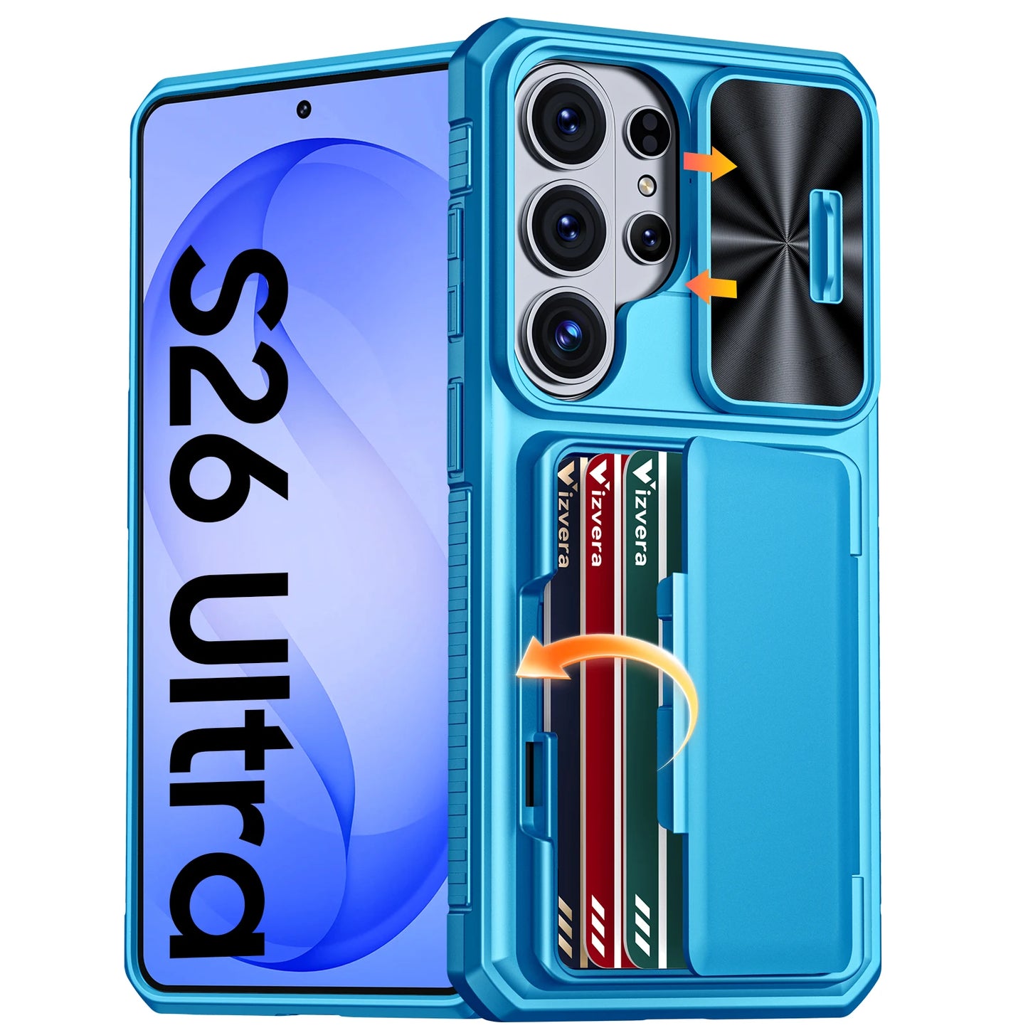 Galaxy Wallet Card Holder Kickstand Case