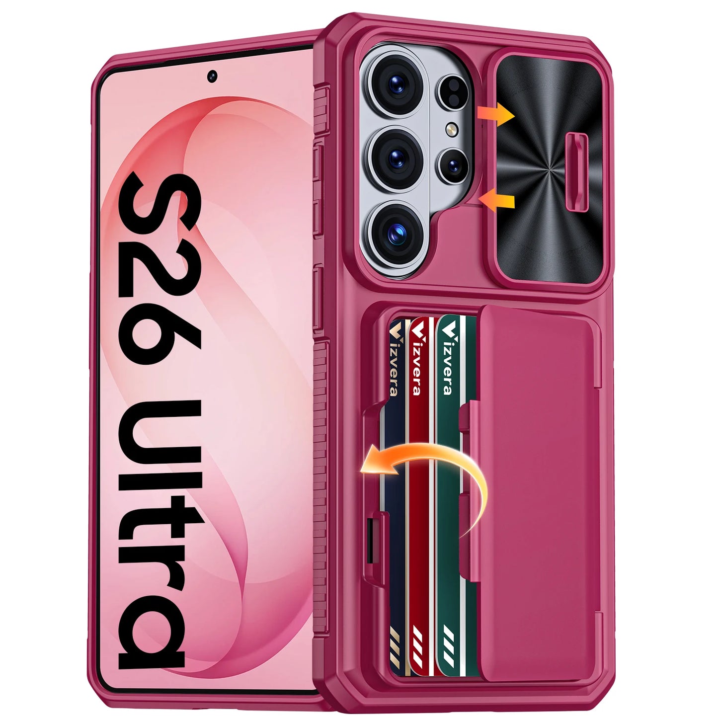 Galaxy Wallet Card Holder Kickstand Case