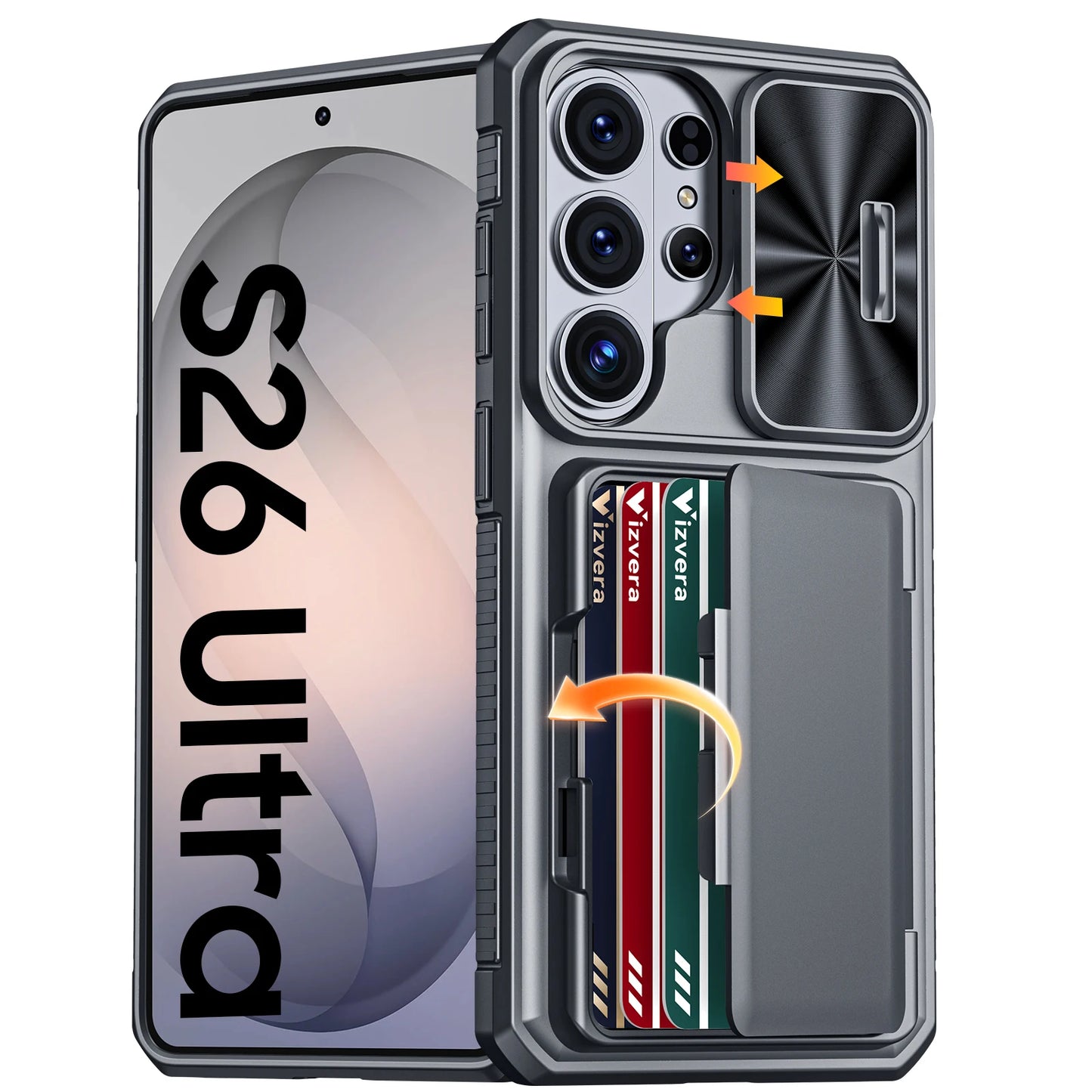 Galaxy Wallet Card Holder Kickstand Case
