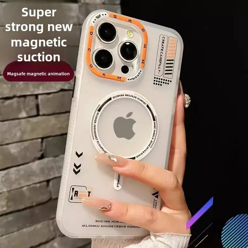 iPhone MagSafe Frosted Metal Lens Case