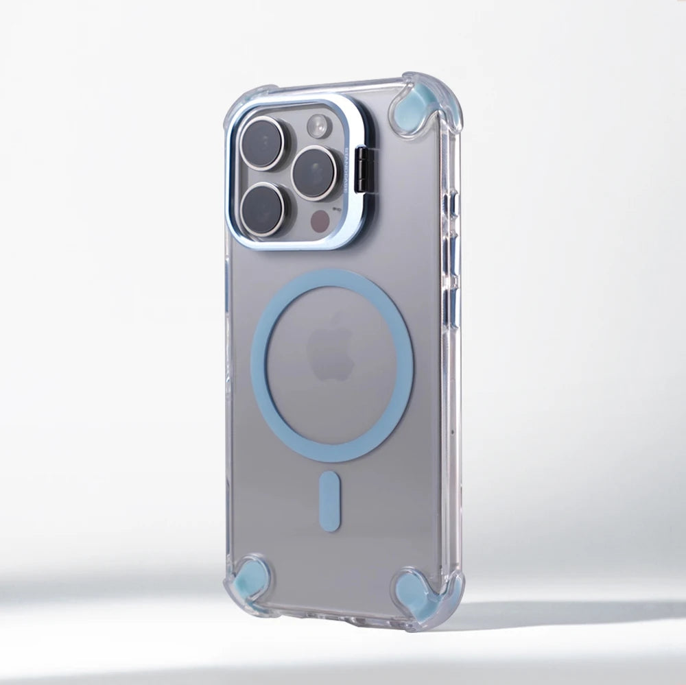 iPhone MagSafe Invisible Lens Stand Case