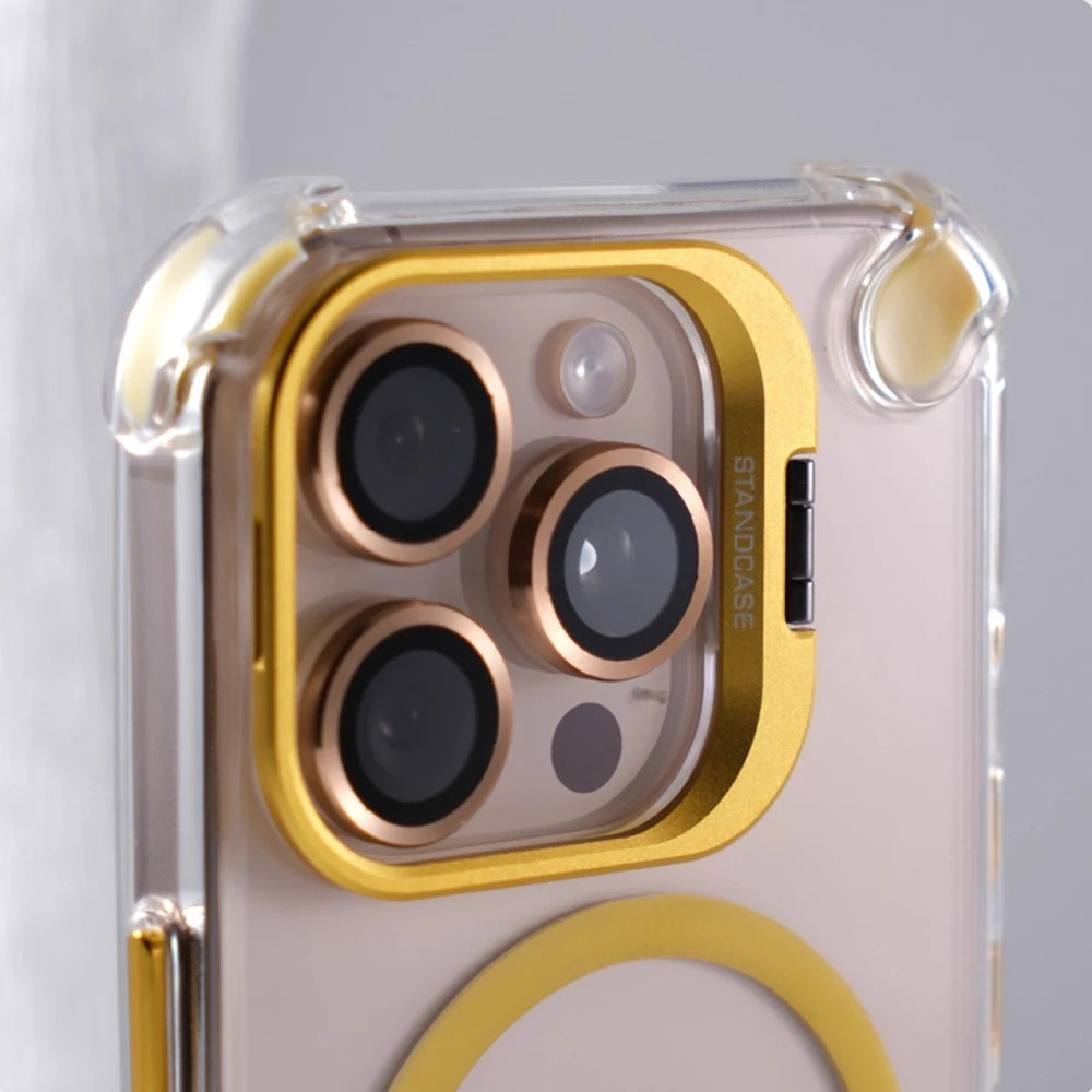 iPhone MagSafe Invisible Lens Stand Case