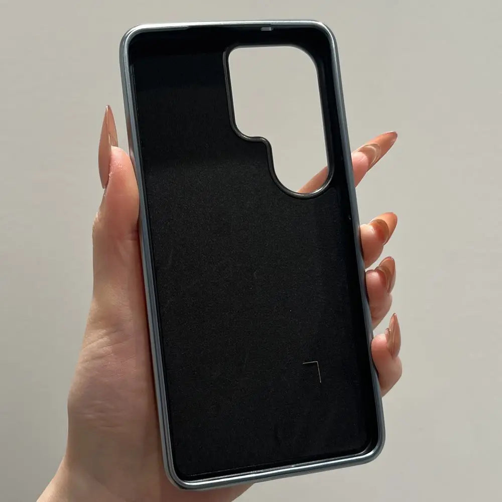 Galaxy Leather Plating Foldable Case