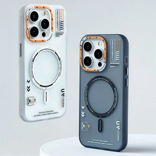 iPhone MagSafe Frosted Metal Lens Case