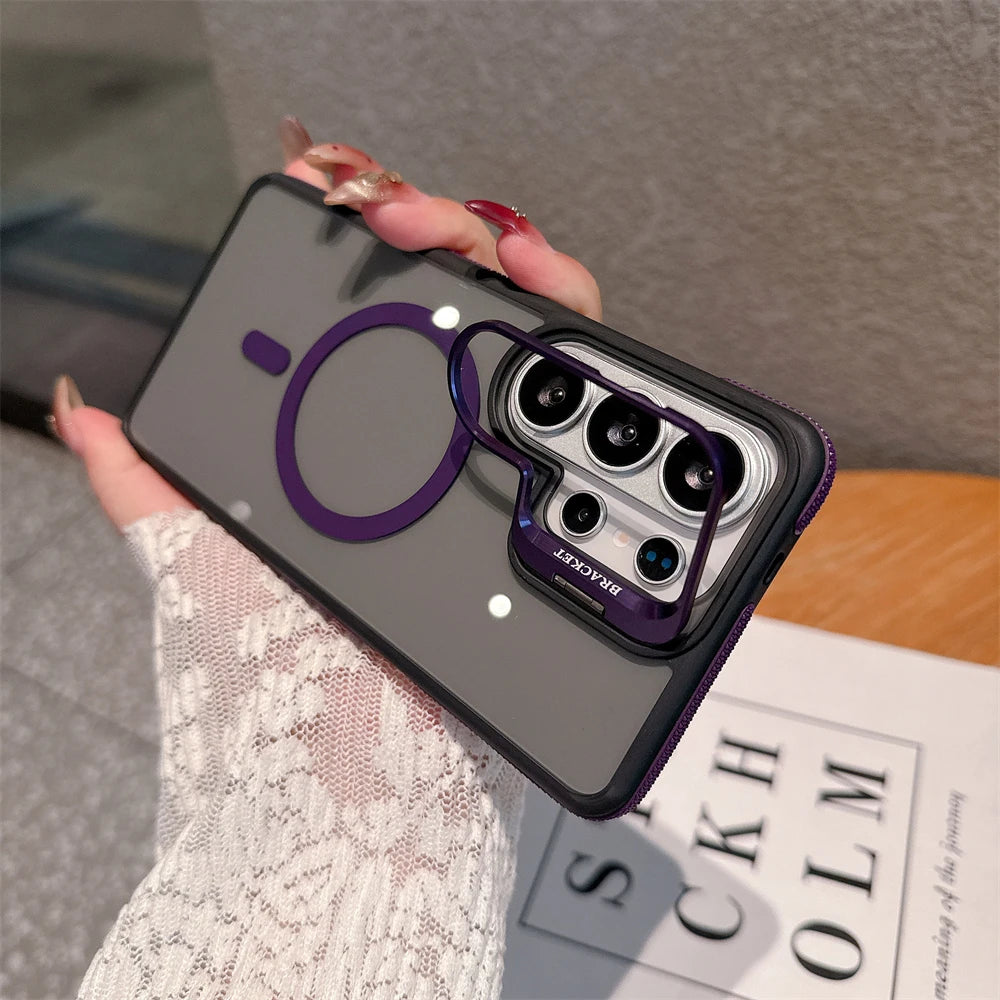 Galaxy MagSafe Metal Lens Stand Case