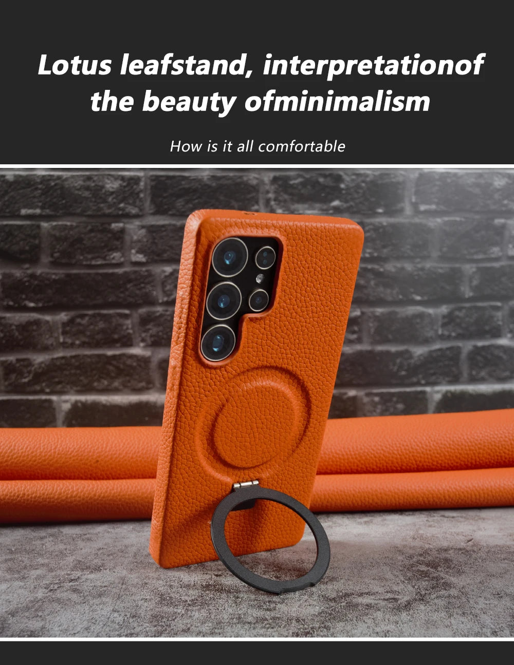 Galaxy Lychee Leather Foldable Case
