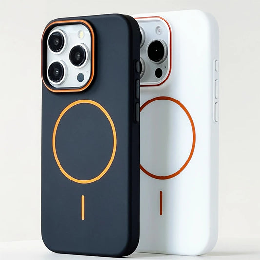 iPhone MagSafe Color-block Matte Case