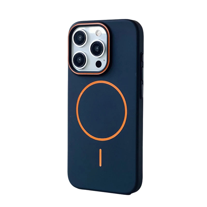 iPhone MagSafe Color-block Matte Case