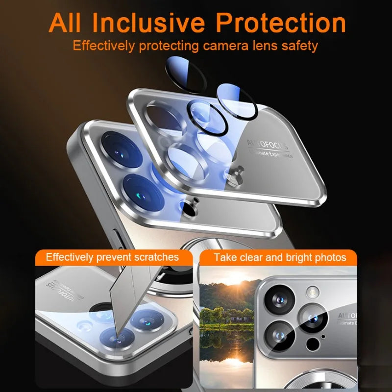 iPhone MagSafe Titanium Glass Lens Case