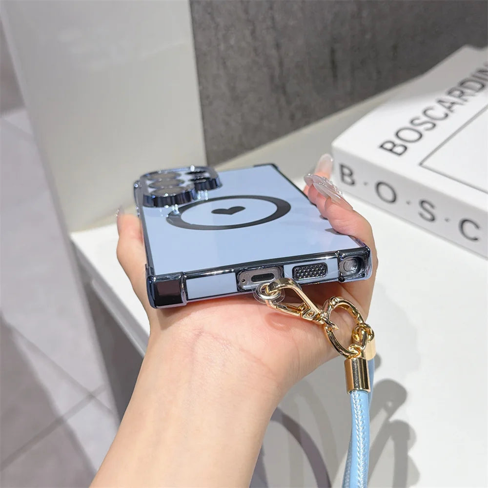 Samsung Magnetic Love Heart Lanyard Case