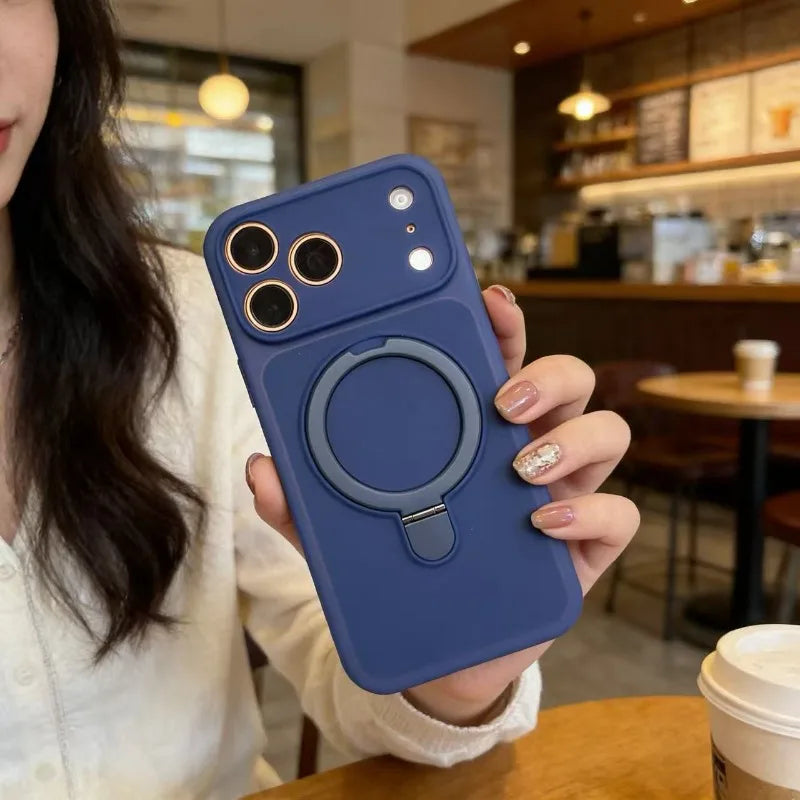 iPhone Magnetic Liquid Silicone Case