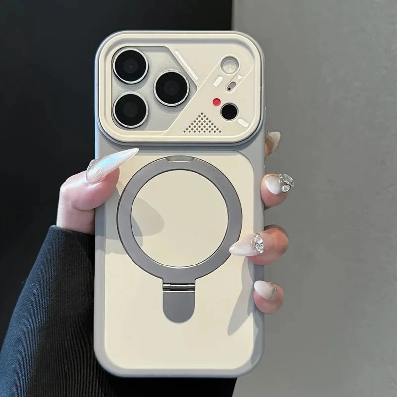 iPhone MagSafe Metal Ring Holder Case