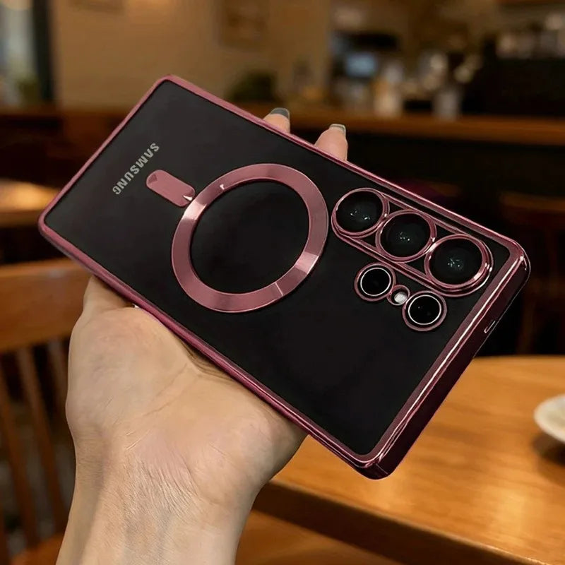 Galaxy Magnetic Clear Plating Case