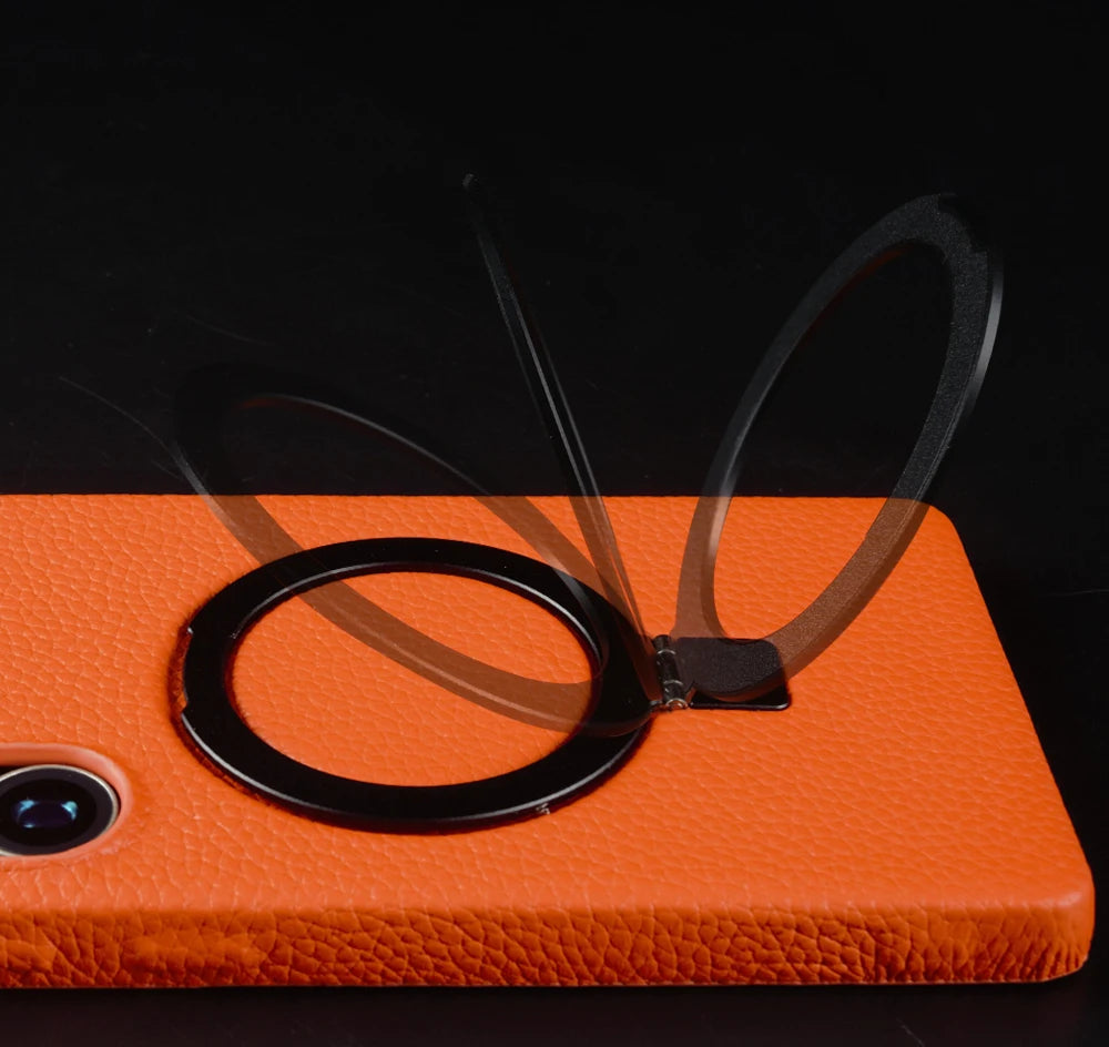 Galaxy Lychee Leather Foldable Case