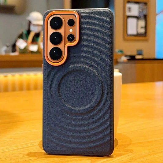 Galaxy Magnetic Ripple Leather Case