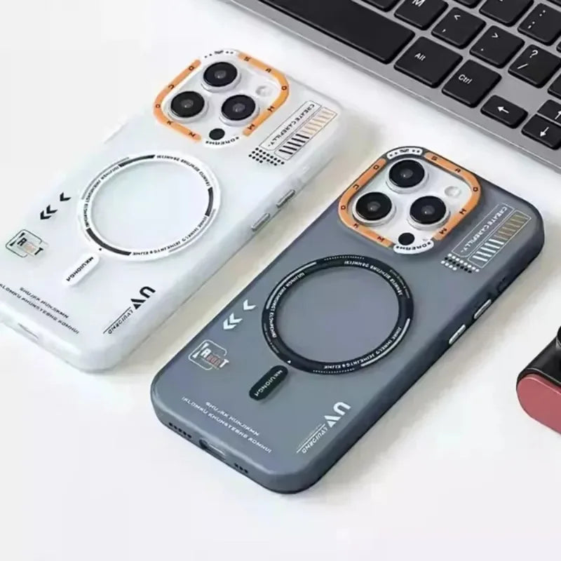 iPhone MagSafe Frosted Metal Lens Case