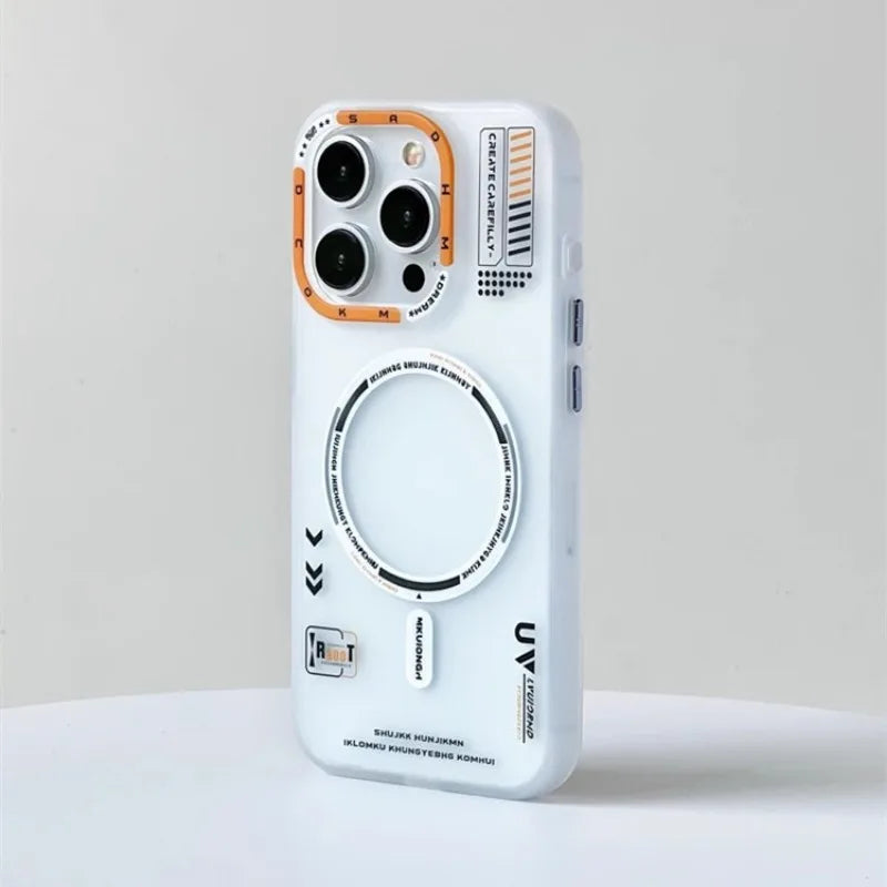 iPhone MagSafe Frosted Metal Lens Case