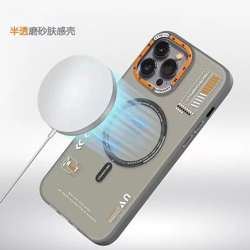 iPhone MagSafe Frosted Metal Lens Case
