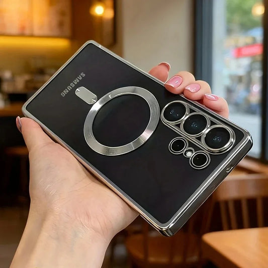 Galaxy Magnetic Clear Plating Case