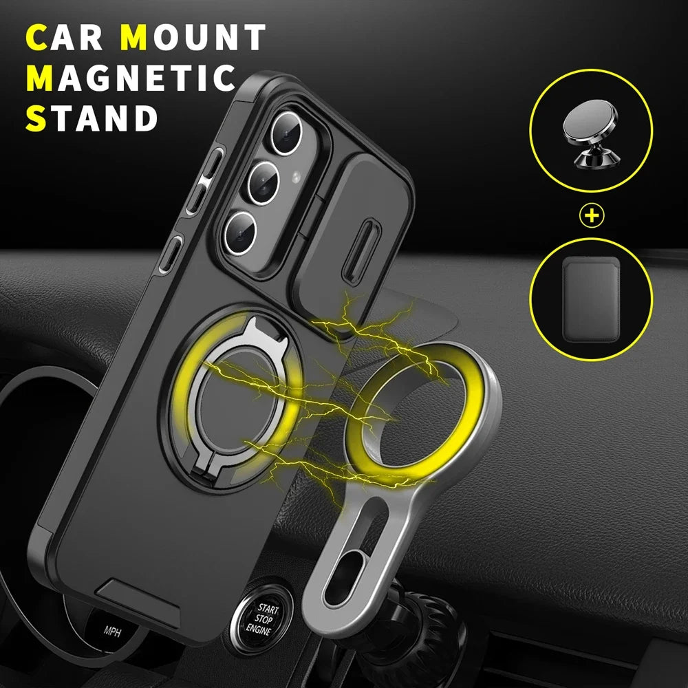 Galaxy Magnetic Armor Slide Camera Case