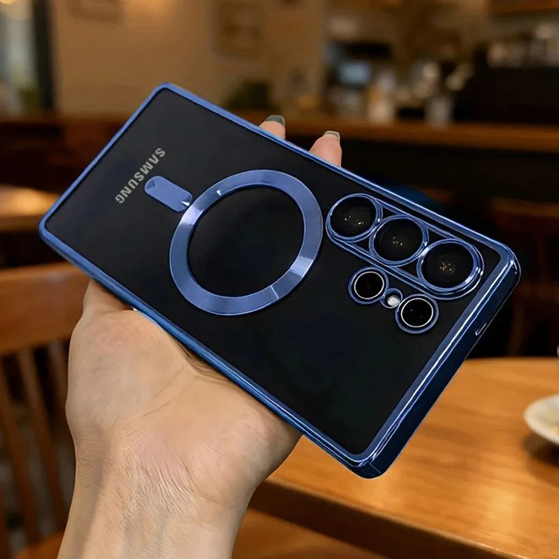 Galaxy Magnetic Clear Plating Case