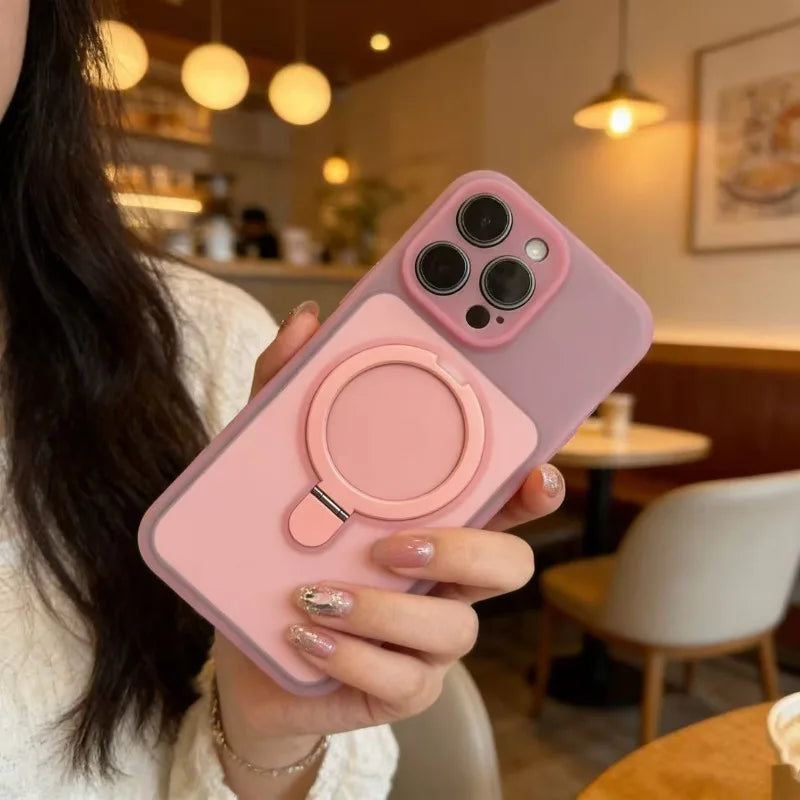 iPhone Magnetic Liquid Silicone Case