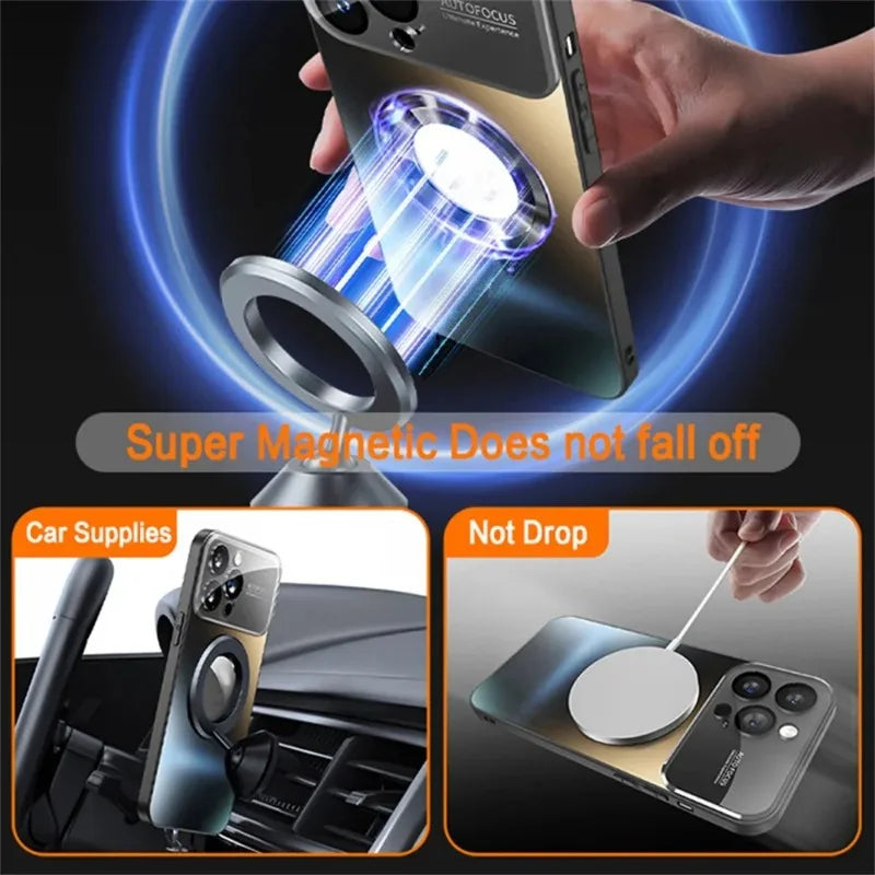 iPhone MagSafe Titanium Glass Lens Case