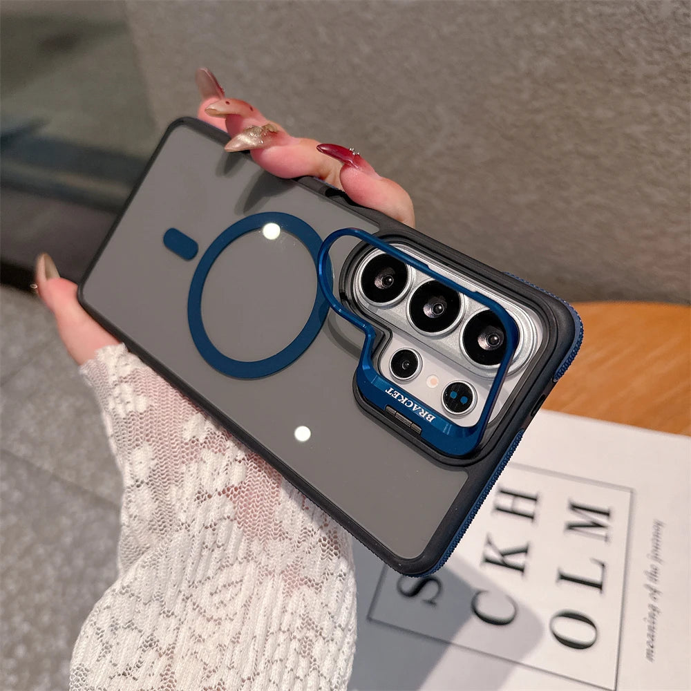 Galaxy MagSafe Metal Lens Stand Case