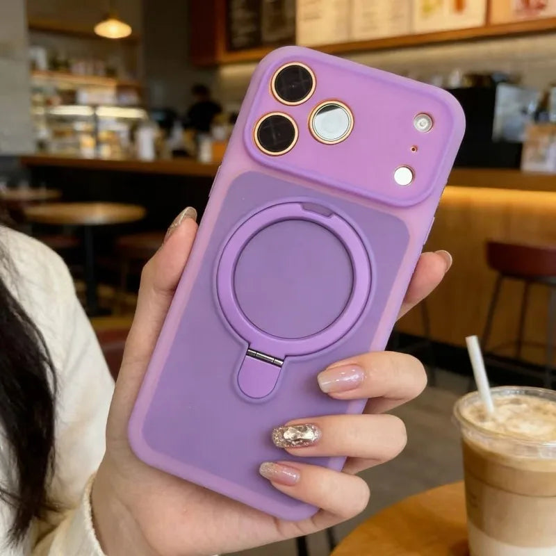 iPhone Magnetic Liquid Silicone Case