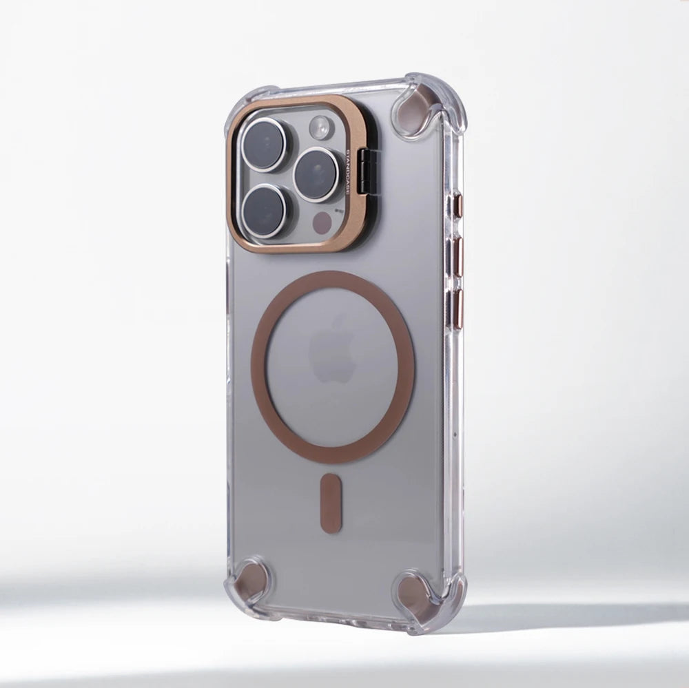 iPhone MagSafe Invisible Lens Stand Case