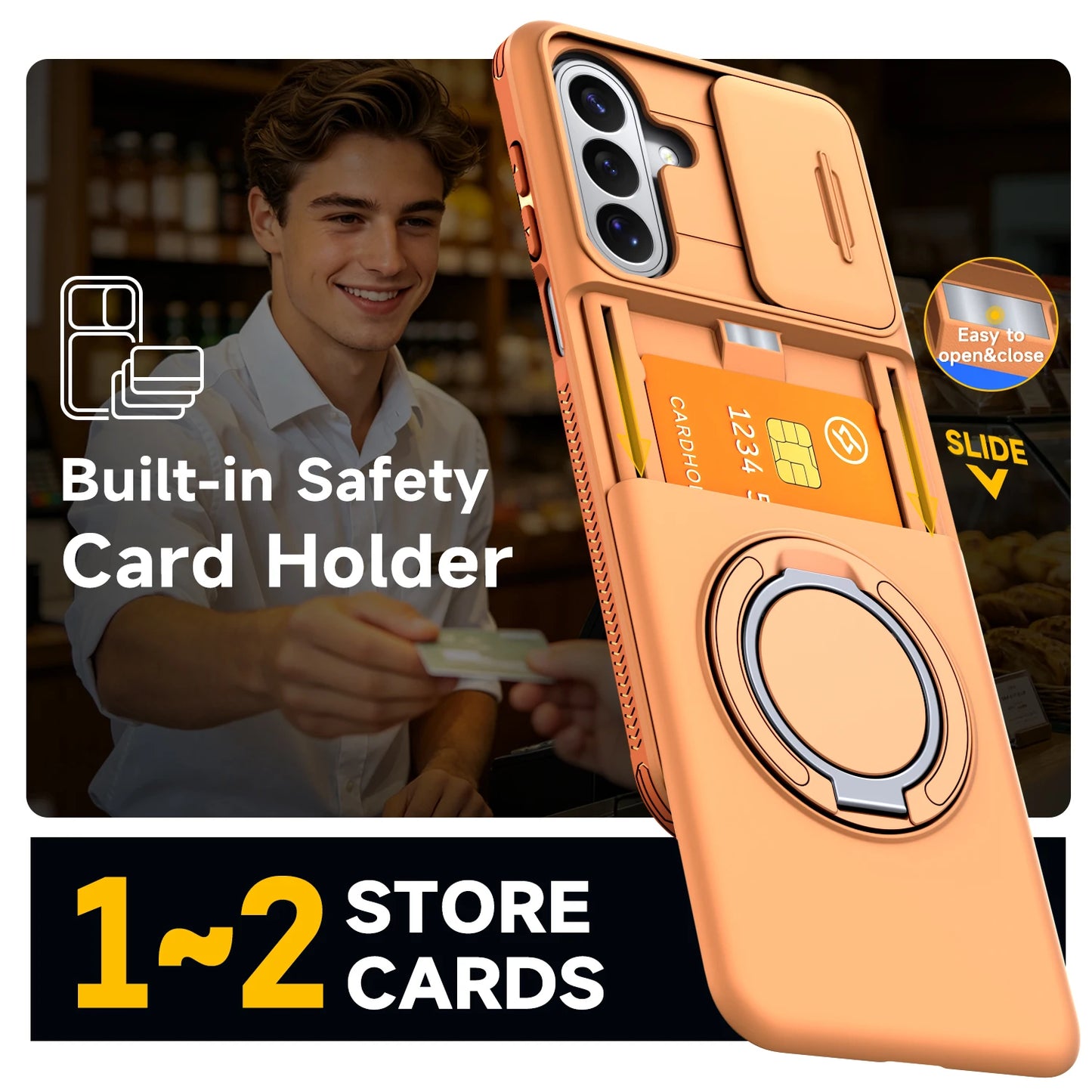 Galaxy Slide Camera Card Holder Case