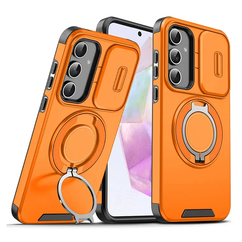 Galaxy Magnetic Armor Slide Camera Case