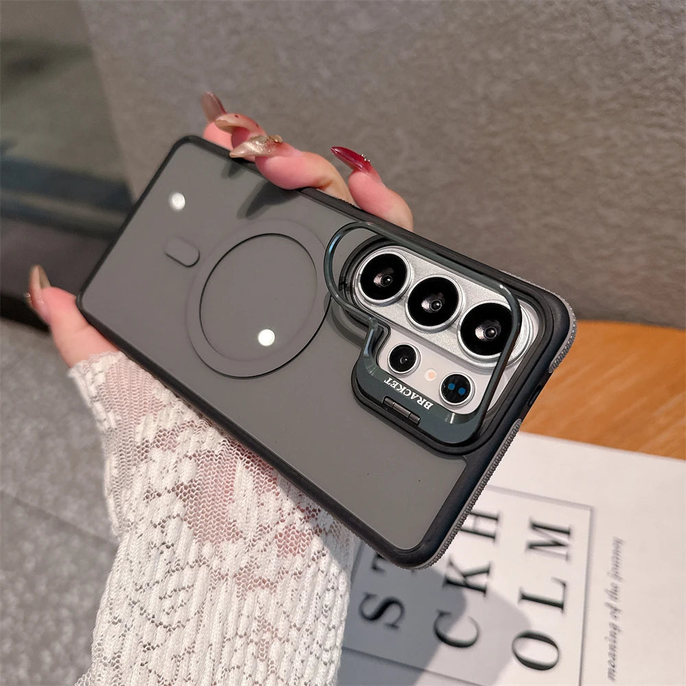 Galaxy MagSafe Metal Lens Stand Case