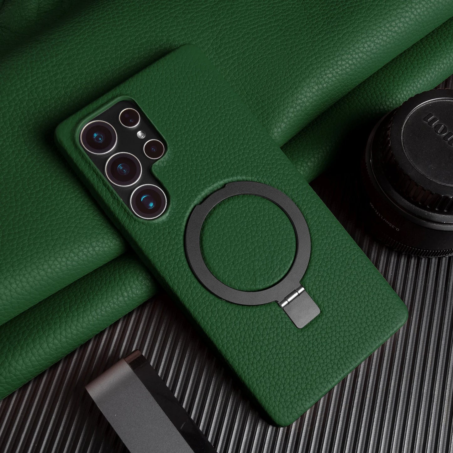 Galaxy Lychee Leather Foldable Case