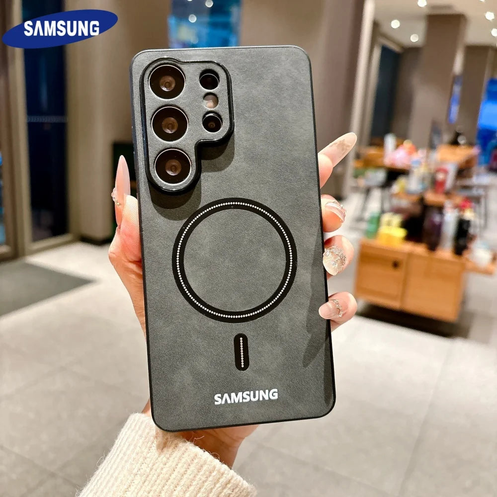Samsung MagSafe Leather Shockproof Case