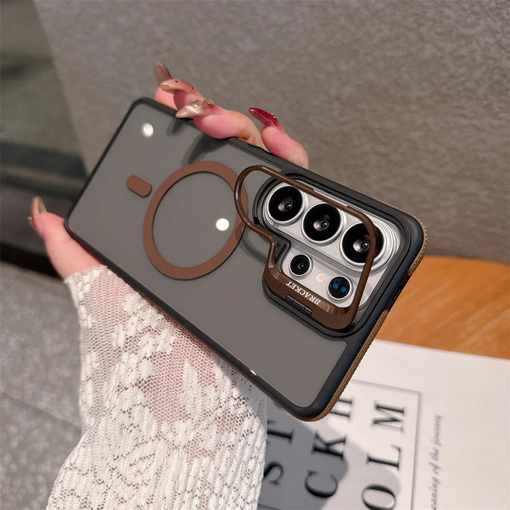 Galaxy MagSafe Metal Lens Stand Case