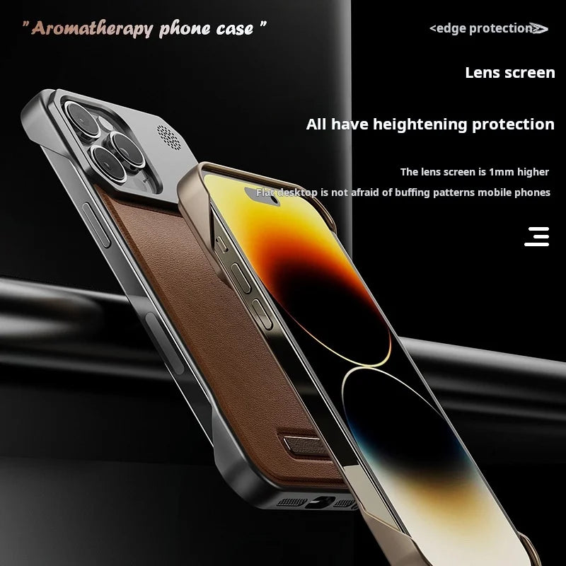iPhone MagSafe Aromatherapy Leather Case