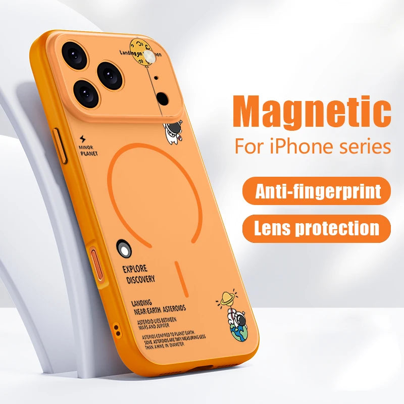 iPhone MagSafe Astronaut Pattern Case