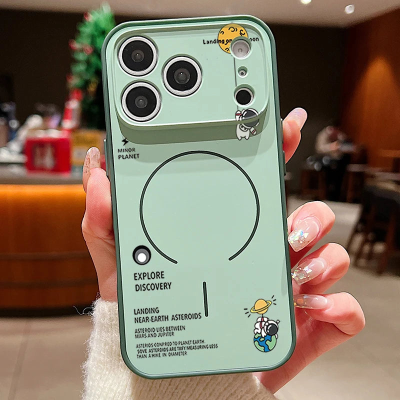 iPhone MagSafe Astronaut Pattern Case