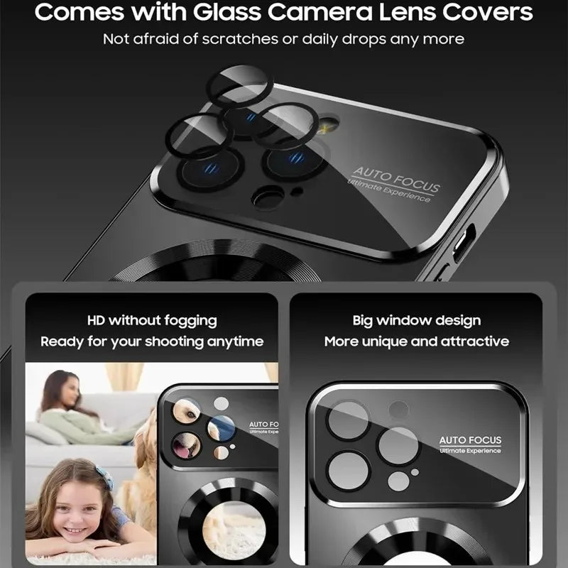 iPhone MagSafe Titanium Glass Lens Case