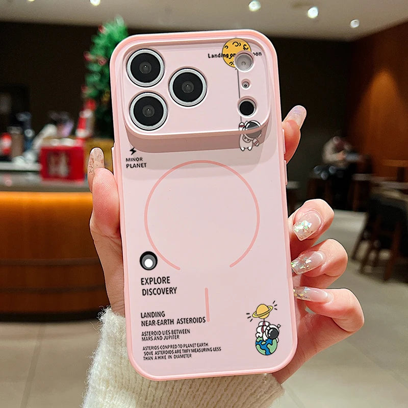 iPhone MagSafe Astronaut Pattern Case