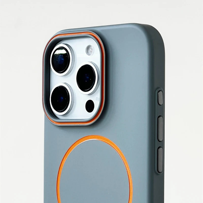 iPhone MagSafe Color-block Matte Case